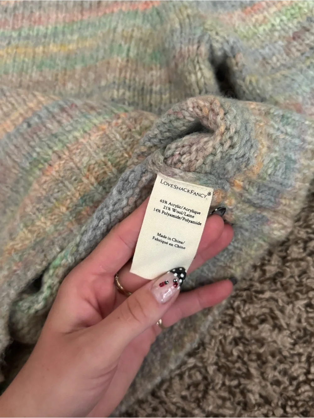LoveShackFancy Aquarius pullover sweater - Picture 3 of 4